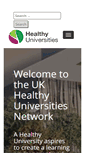 Mobile Screenshot of healthyuniversities.ac.uk
